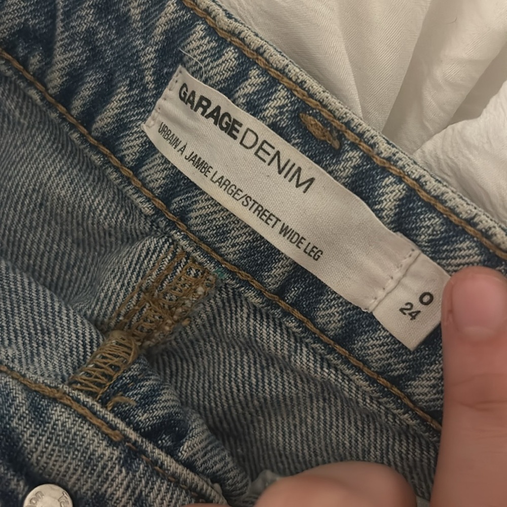 garage jeans, street wide leg/baggy, size 0, in great condition - Picture 3 of 3